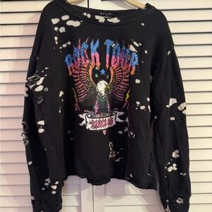 Flowers by Zoe - Black Rock Tour Graphic Sweatshirt
